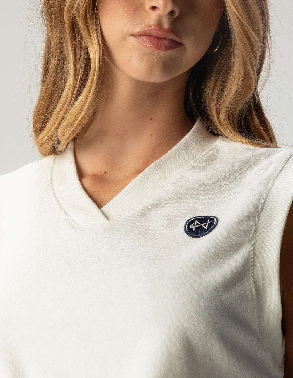 NIKE Sportswear Chill Terry Womens Tank Top - WHITE