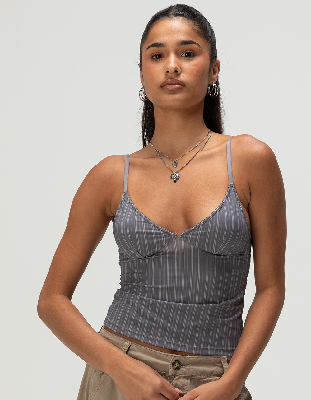 BDG Urban Outfitters Je T'aime Womens Cami - GRAY