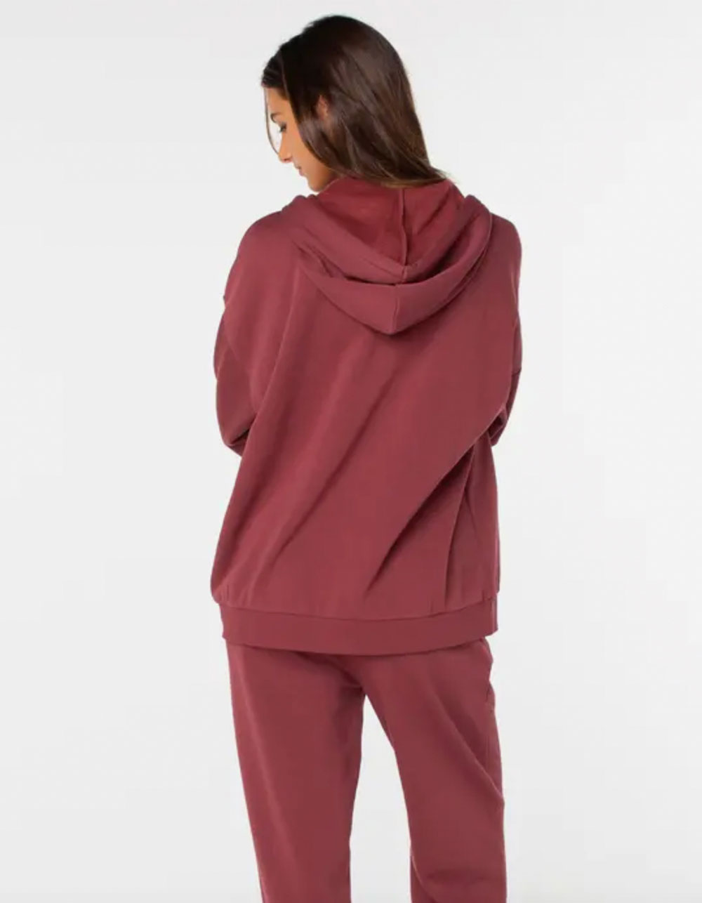 ROXY Sunset Womens Zip-Up Hoodie - BURGUNDY