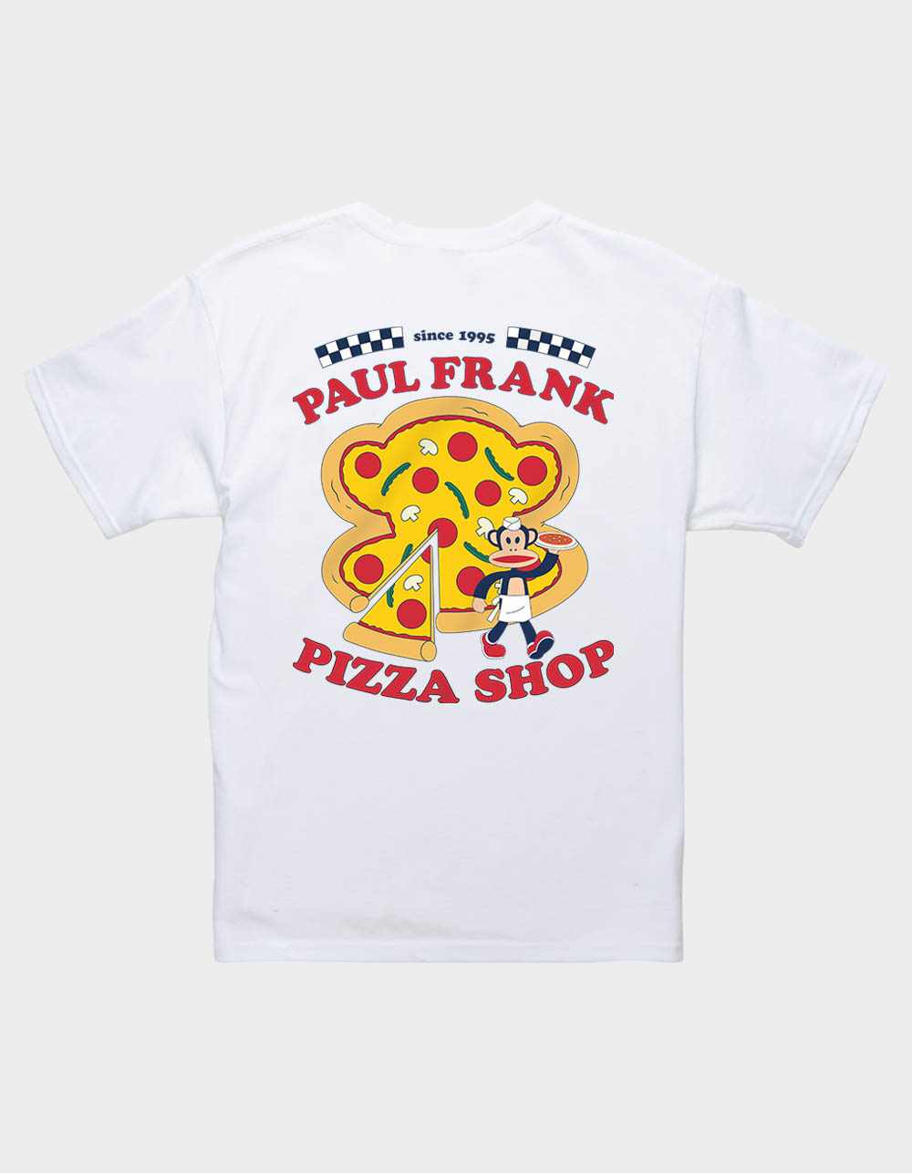 PAUL FRANK Pizza Shop Unisex Kids Tee - WHITE