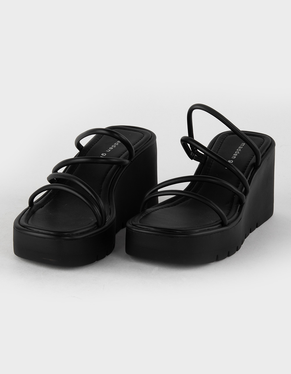 suspensión cerca ganso MADDEN GIRL Vada Womens Wedge Platform Sandals - BLACK | Tillys