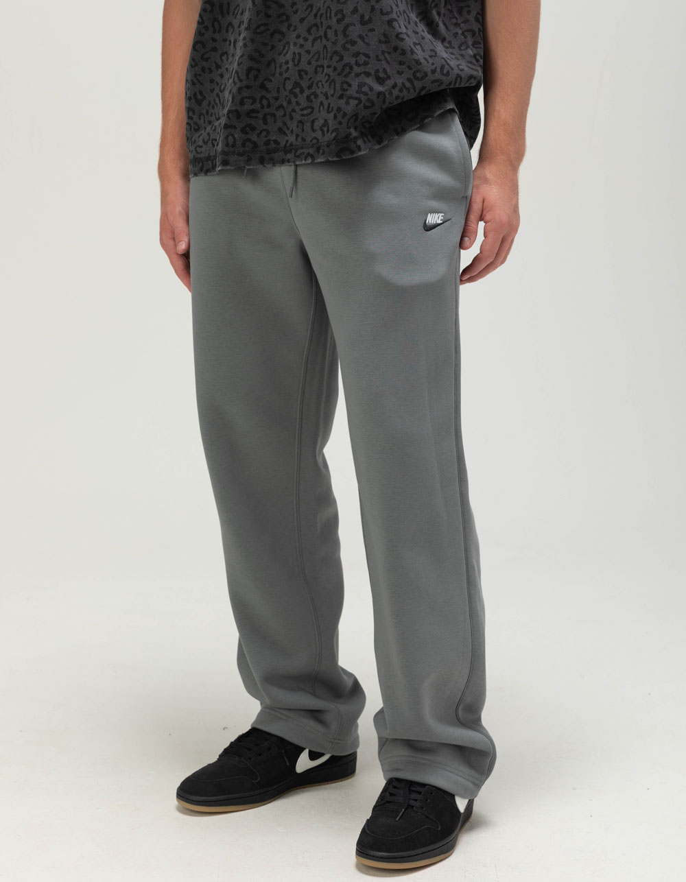 NIKE Sportswear Club Fleece Mens Bungee Pants - HEATHER GRAY