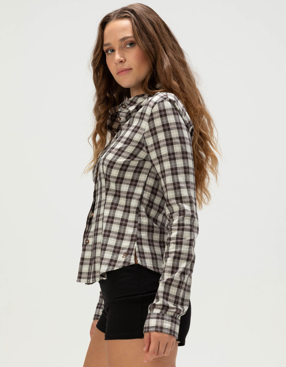 BDG Urban Outfitters Gwen Plaid Womens Button Up Shirt - MULTI