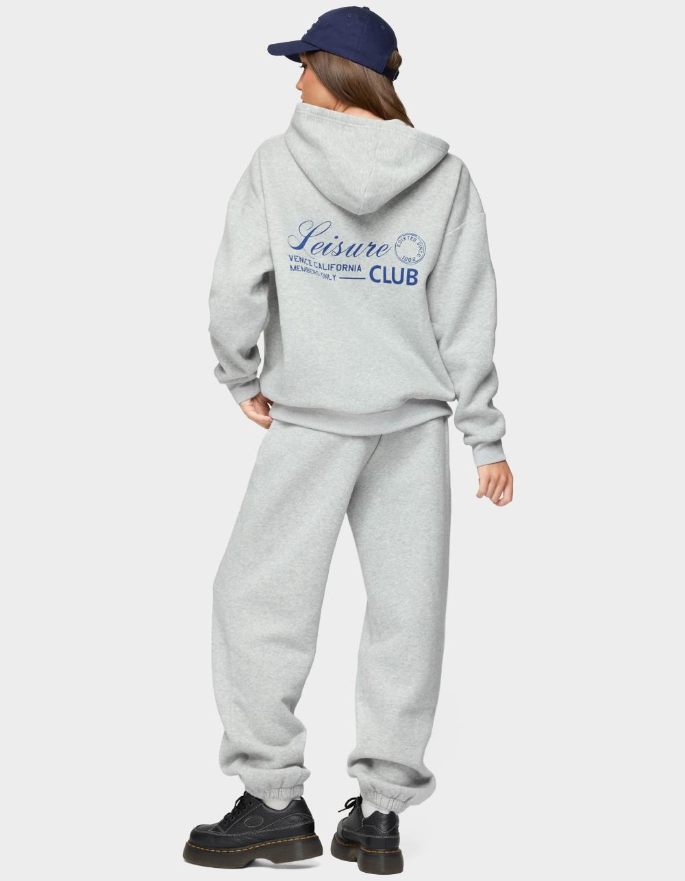 EDIKTED Leisure Club Hoodie - GRAY