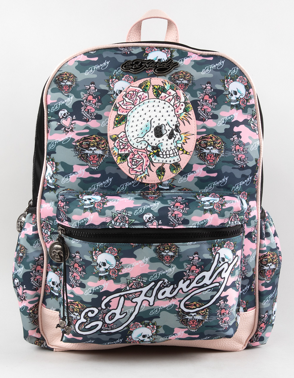 ED HARDY Abby Womens Backpack - PINK CAMO