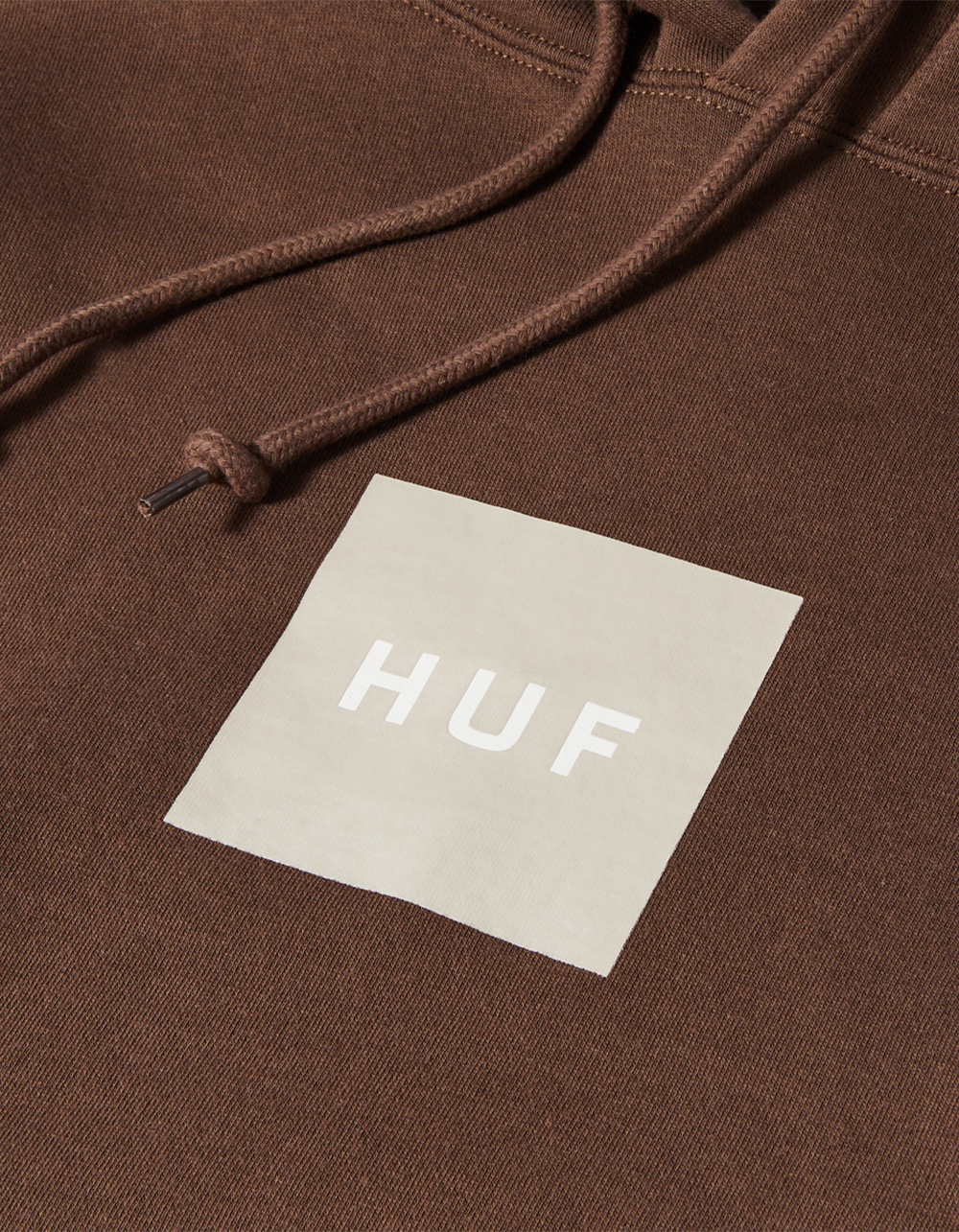 HUF Essentials OG Logo Brown Hoodie