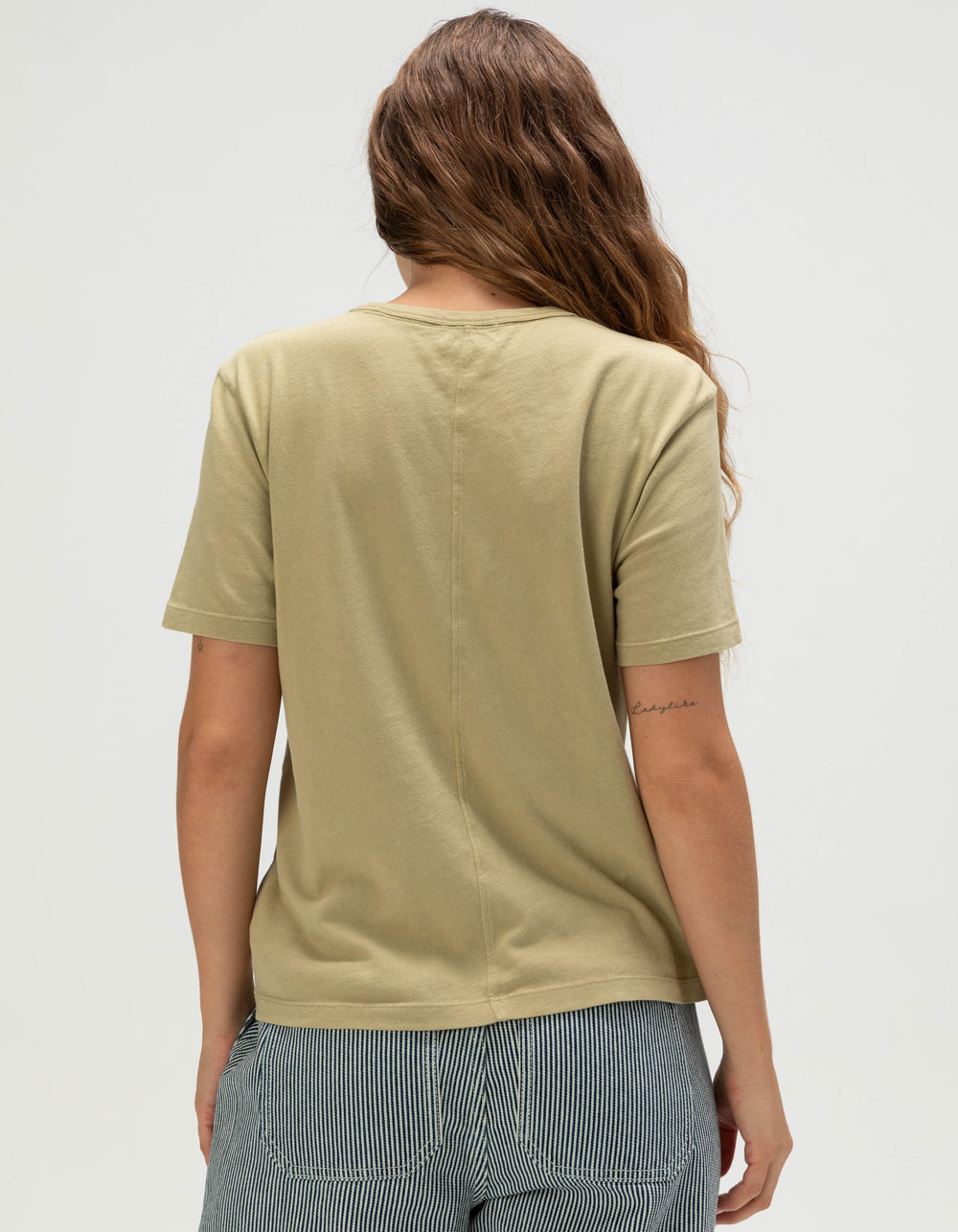BRIXTON Carefree Womens Pocket Tee - SAGE