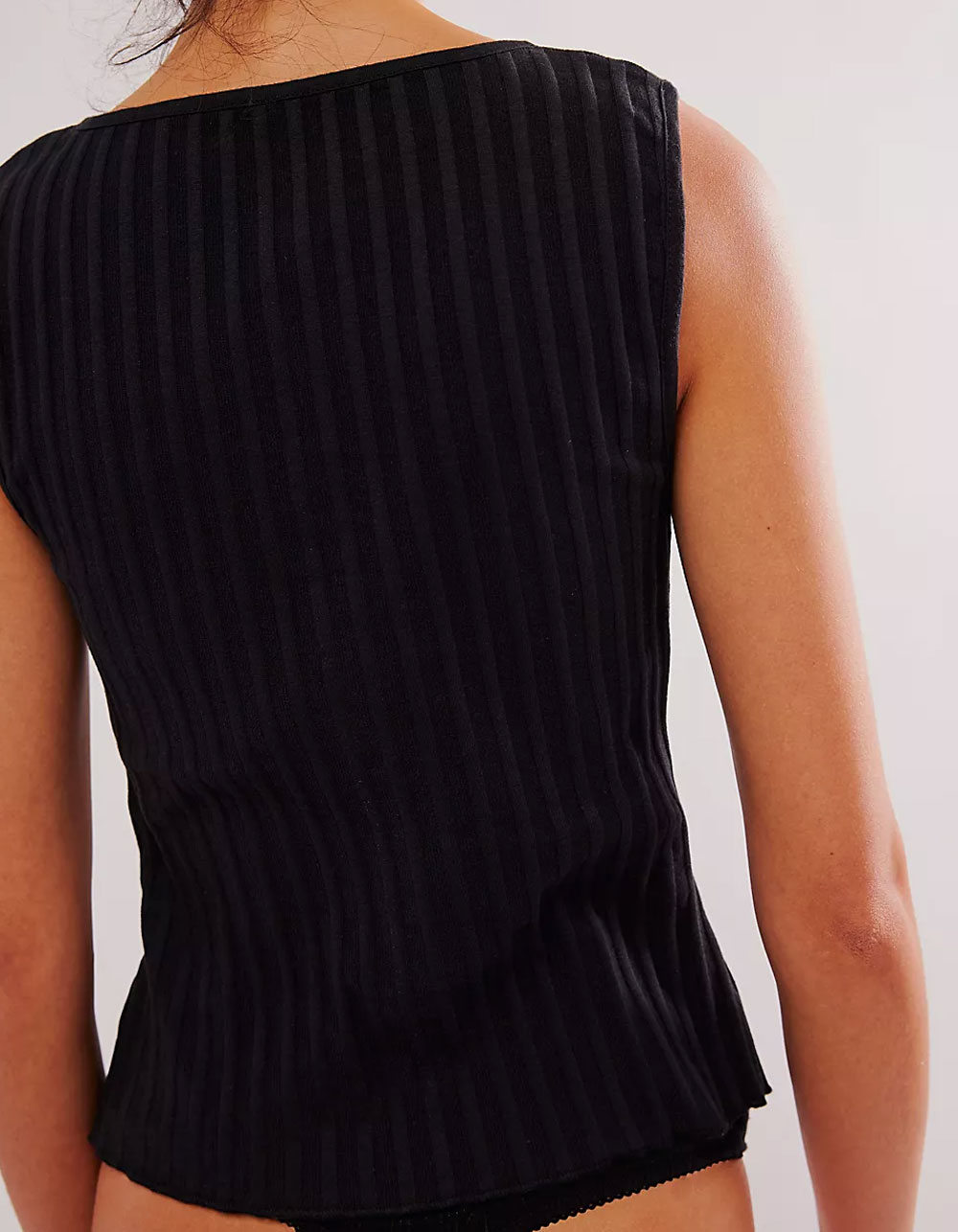 FREE PEOPLE Tilly Womens Vest - BLACK