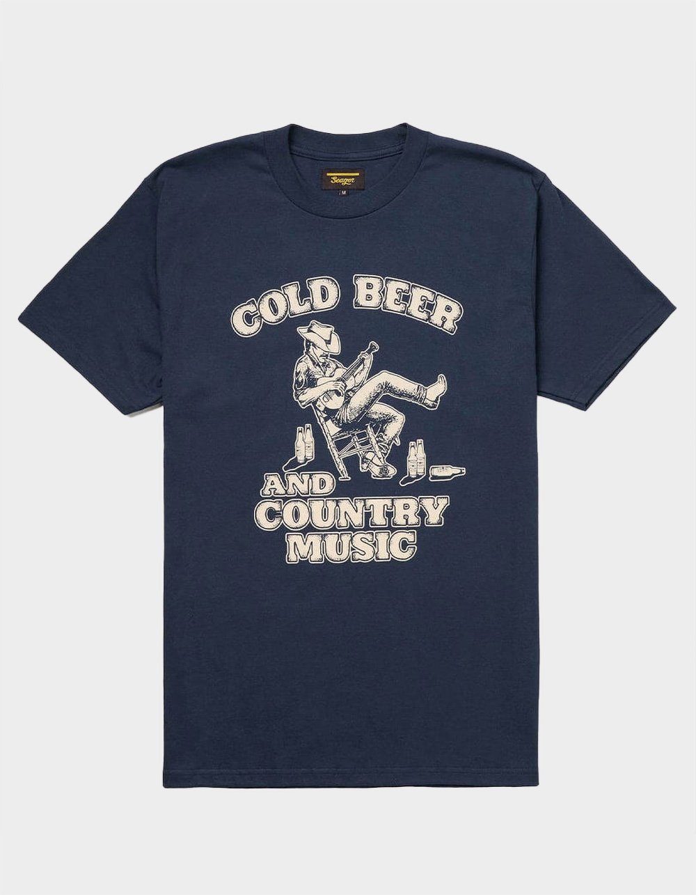 SEAGER Country Music Mens Tee - NAVY