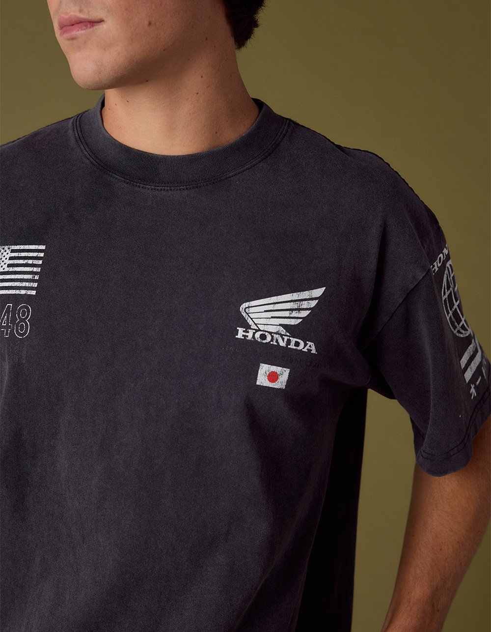 HONDA Alliance Mens Boxy Tee - BLACK