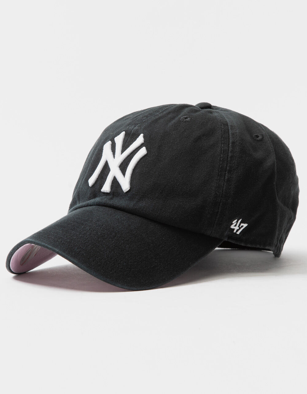 47 BRAND New York Yankees Strapback Hat - BLACK