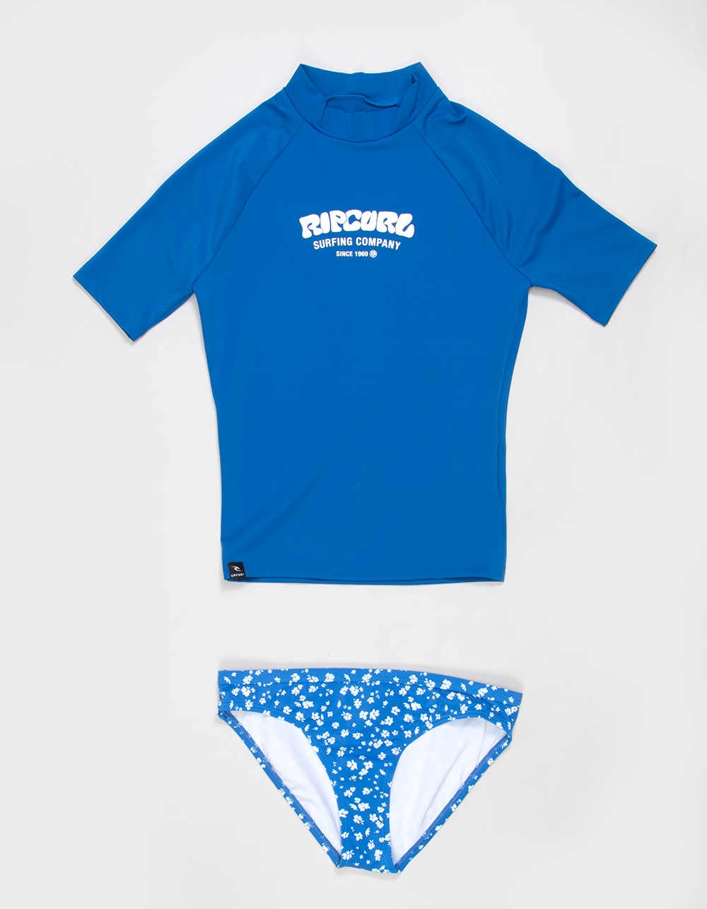 RIP CURL Surf Puff Girls 3 Piece Swim Set - BLUE COMBO