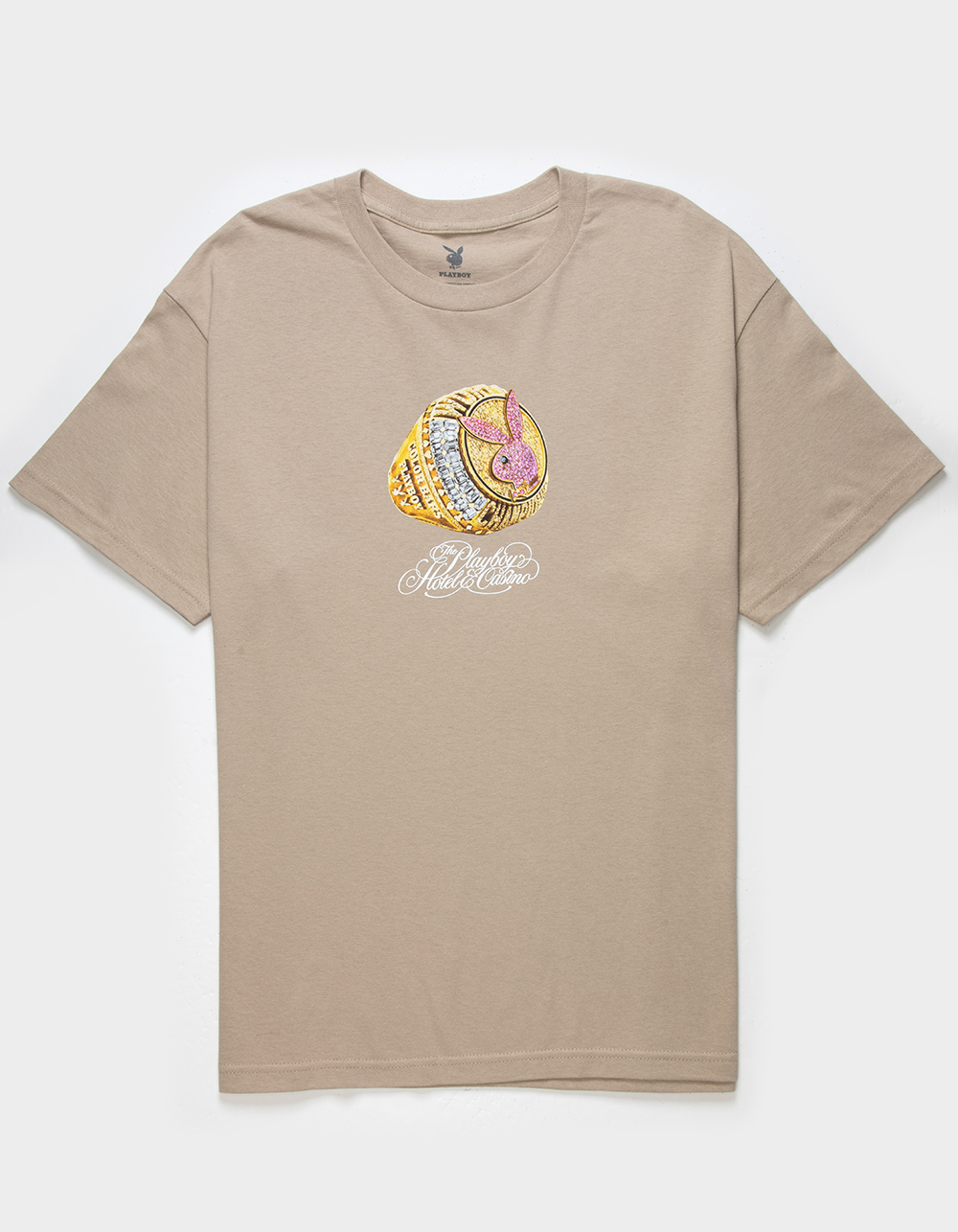 COLOR BARS x Playboy Champ Ring Mens Tee - SAND