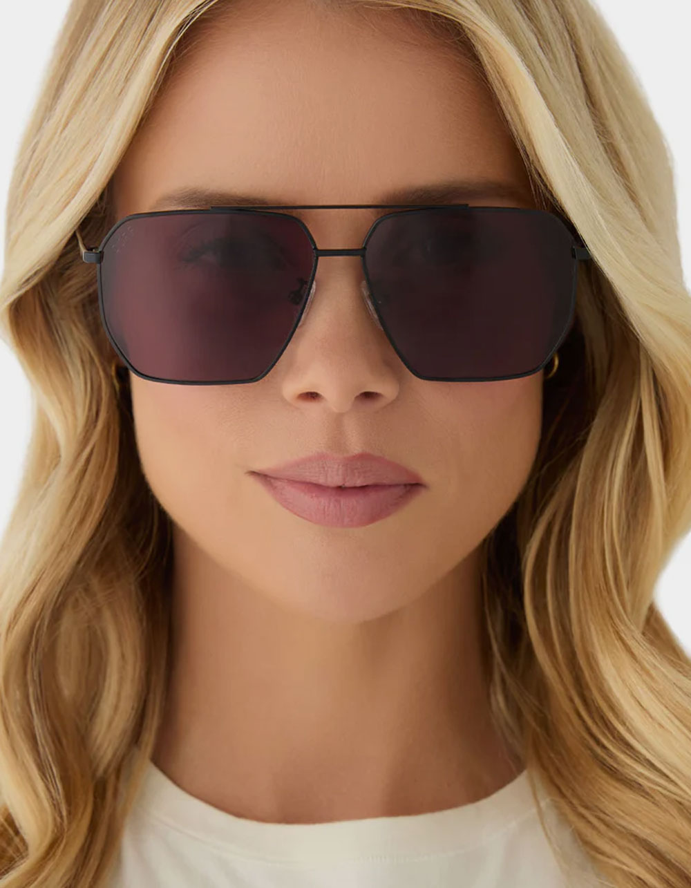 DIFF EYEWEAR Berkely Sunglasses - BLACK CHERRY