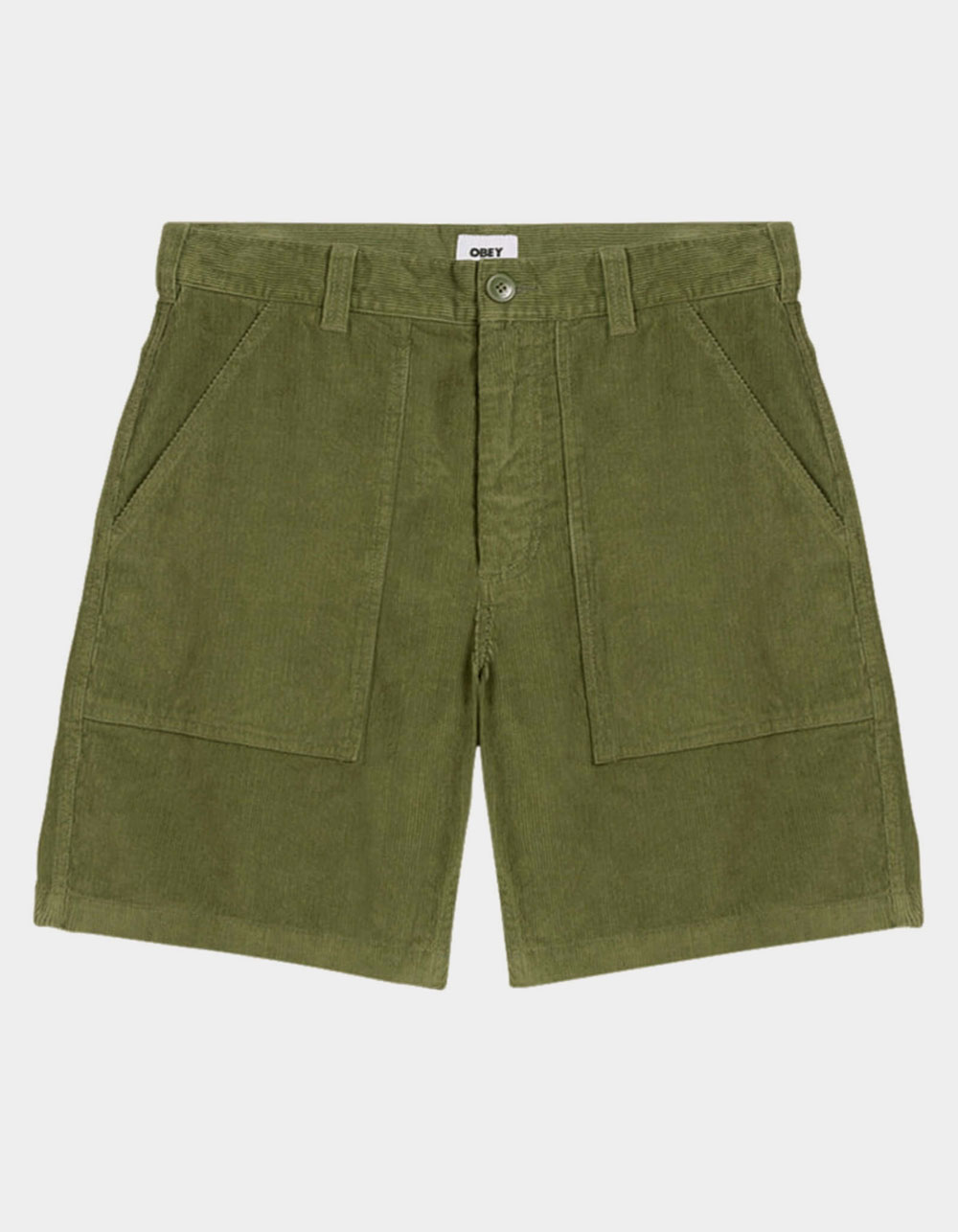 OBEY Reed Mens Corduroy Utility Shorts - ARMY