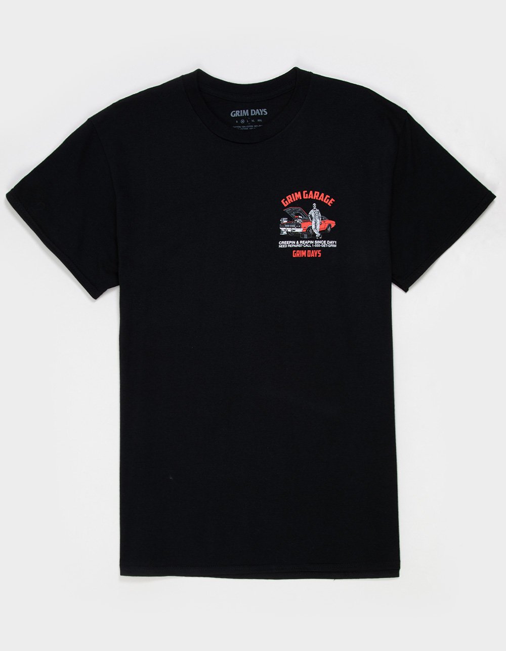 GRIM DAYS Garage Mens Tee - BLACK
