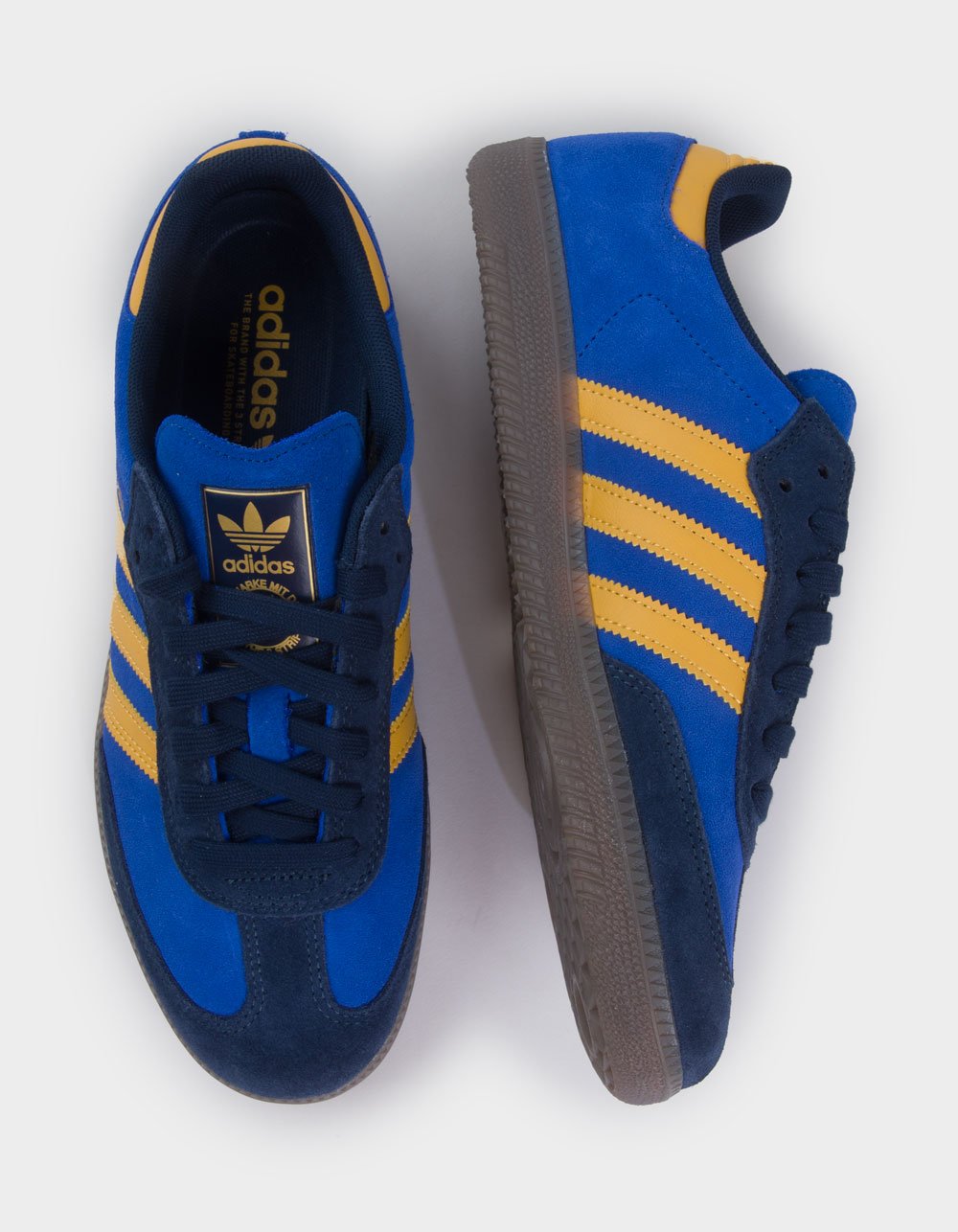 ADIDAS Samba ADV Shoes - NAVY/YELLOW