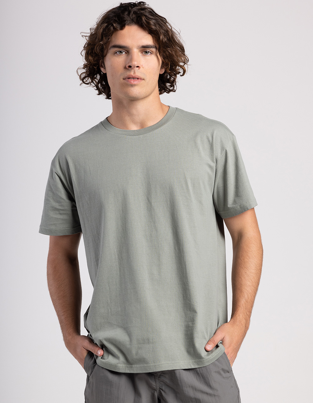 RSQ Mens Oversized Solid Tee - OLIVE | Tillys