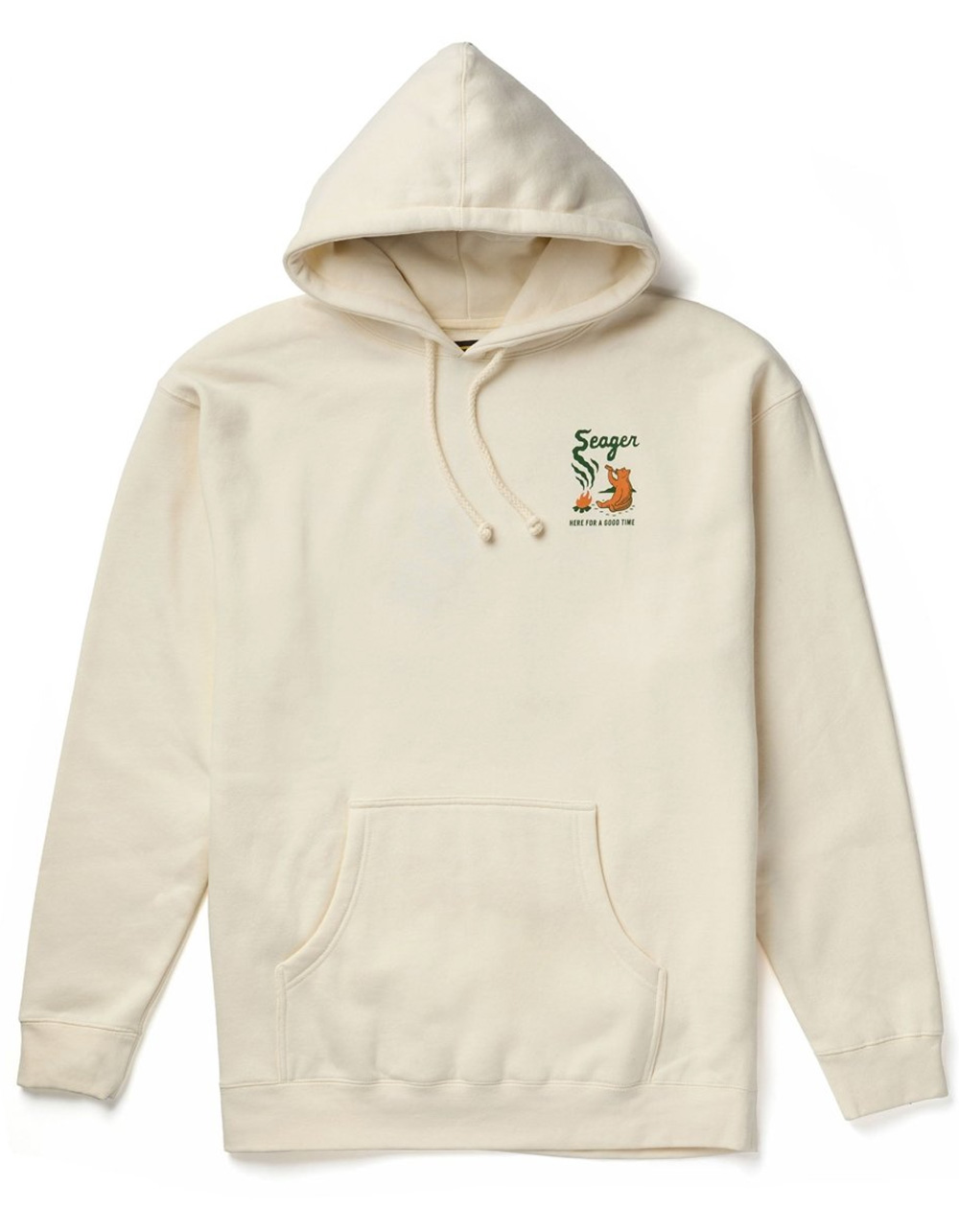 SEAGER Smokey Mens Hoodie - BONE