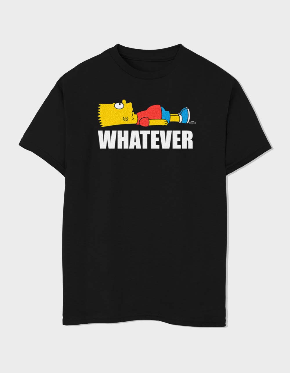THE SIMPSONS Whatever Bart Unisex Kids Tee - BLACK