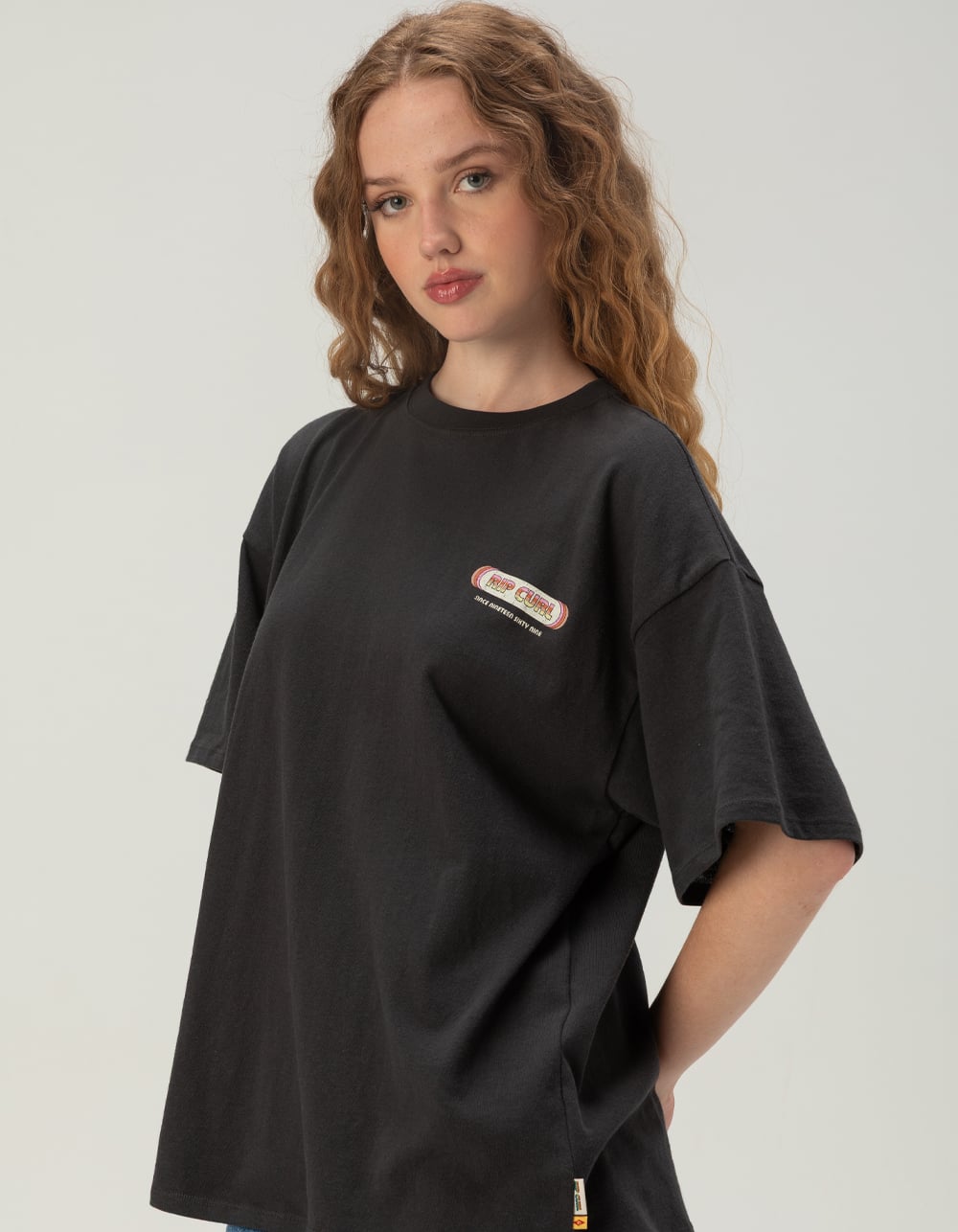 RIP CURL Surf Revival Womens Tee - BLACK