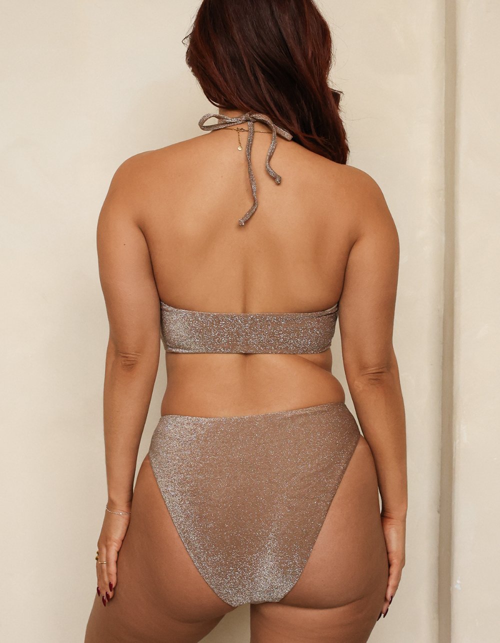 DIPPIN' DAISY'S Seashore High Waist Cheeky Bikini Bottoms - LIGHT BROWN