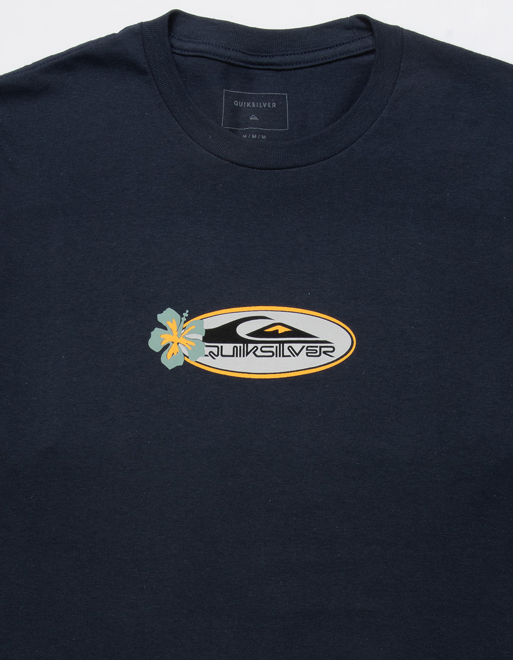 QUIKSILVER Hibiscus Mens Tee - NAVY