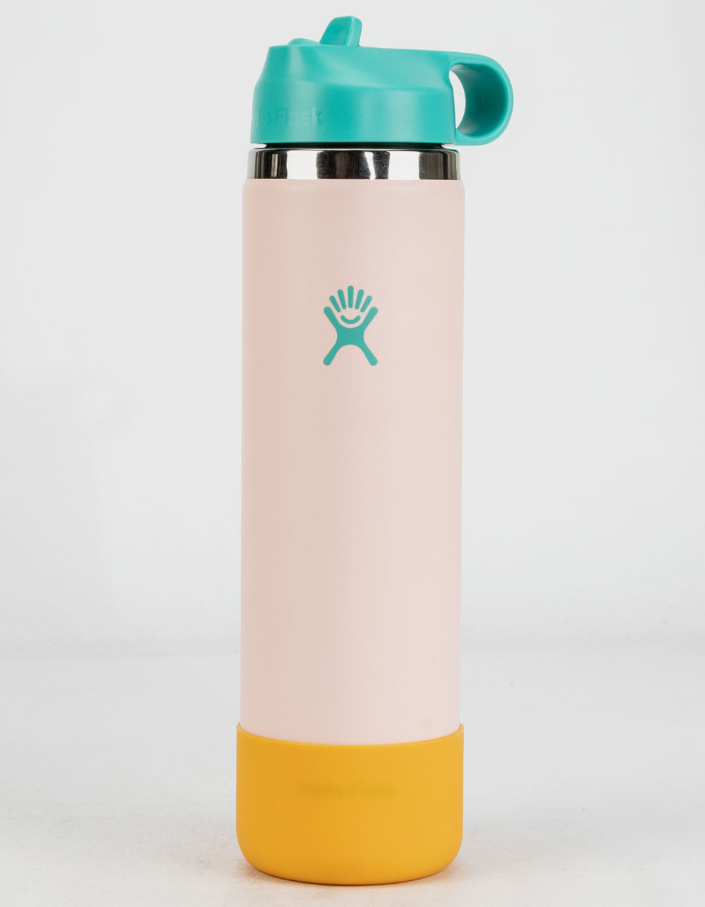 Neon Orange Hydro Flask Water Bottle Stainless Steel TempShield Insulation  24 oz