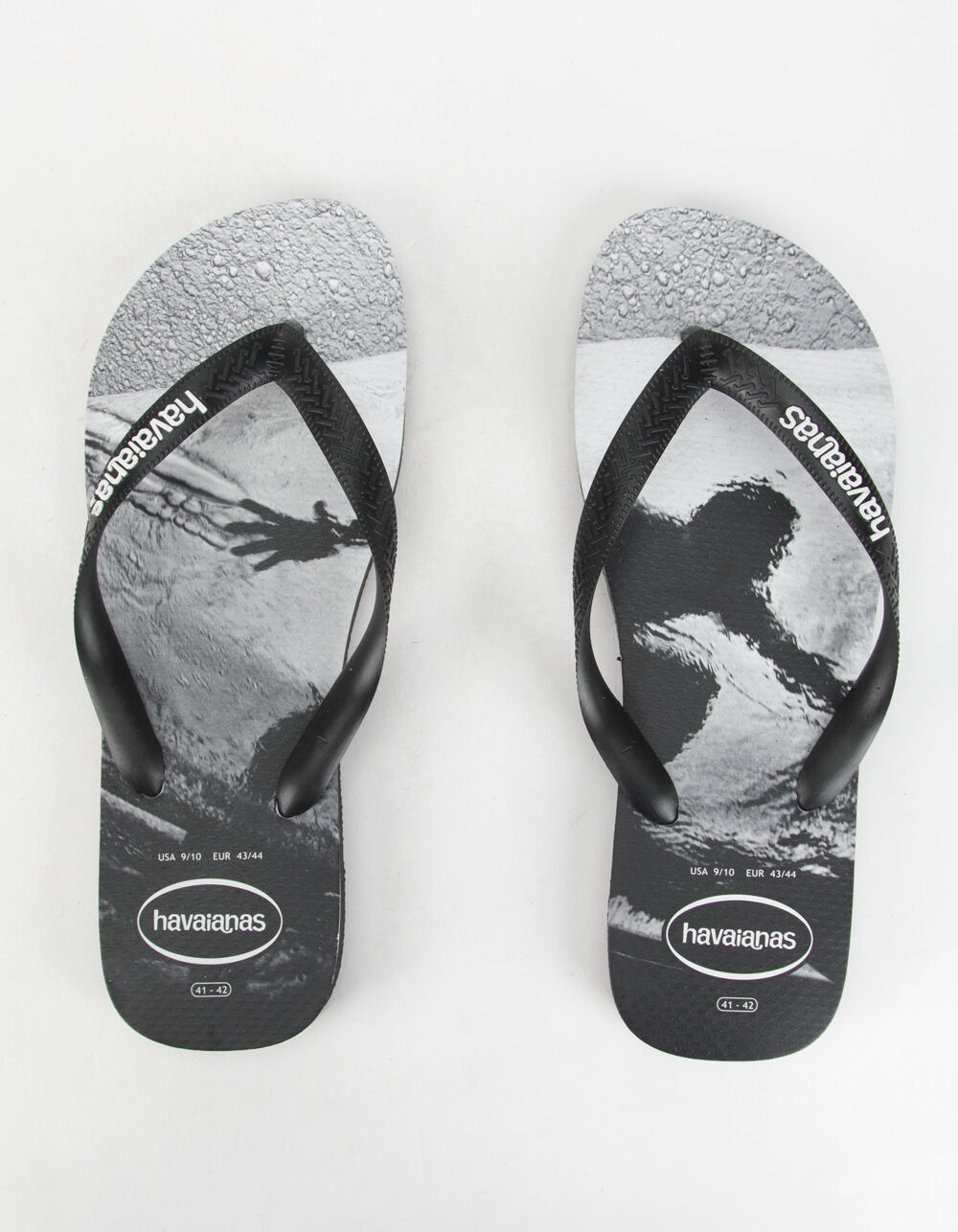 Havaianas Photoprint Flip Flop Sandals Black &White Men's 9/10 