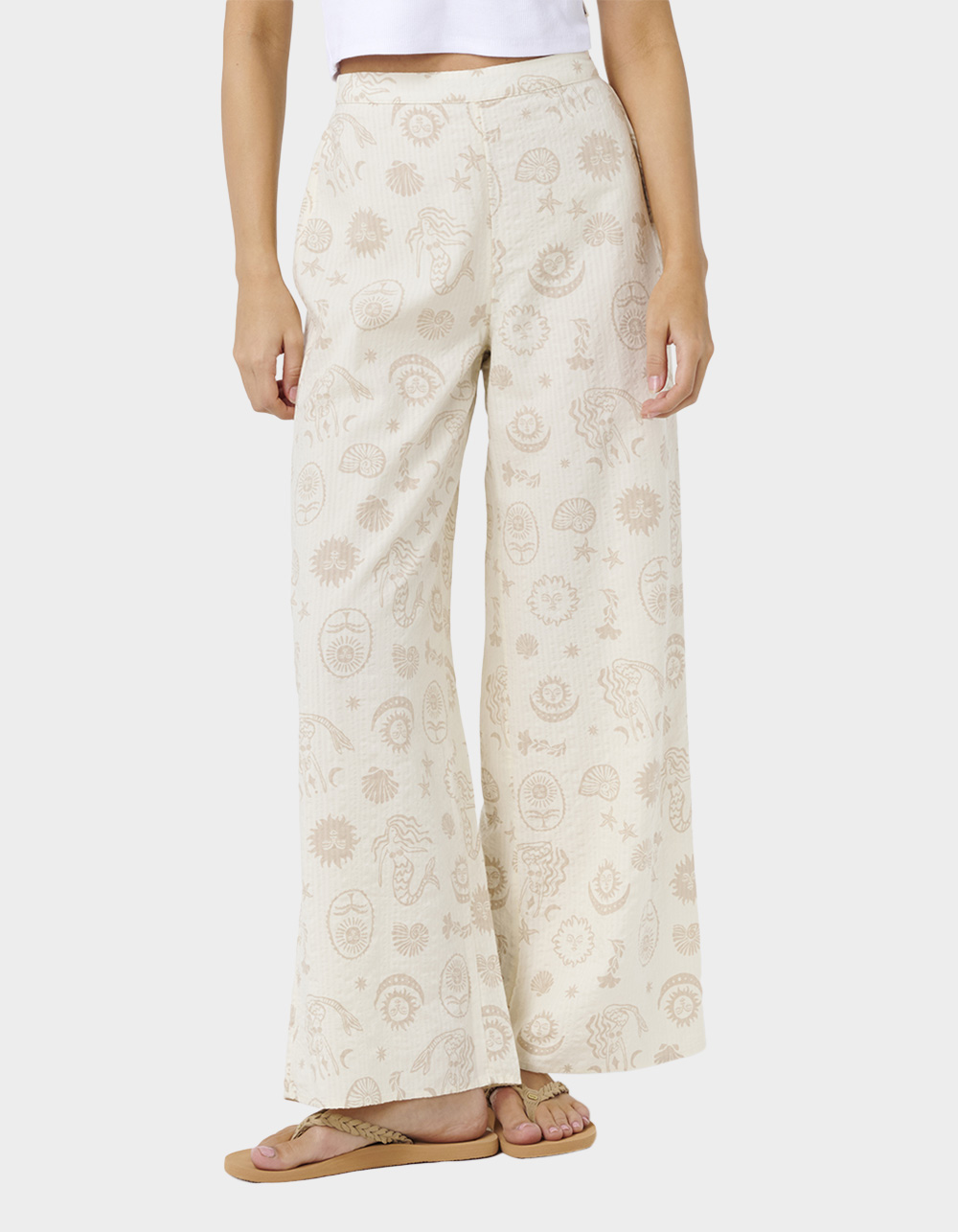 RIP CURL Catalina Islands Womens Beach Pants - NATURAL
