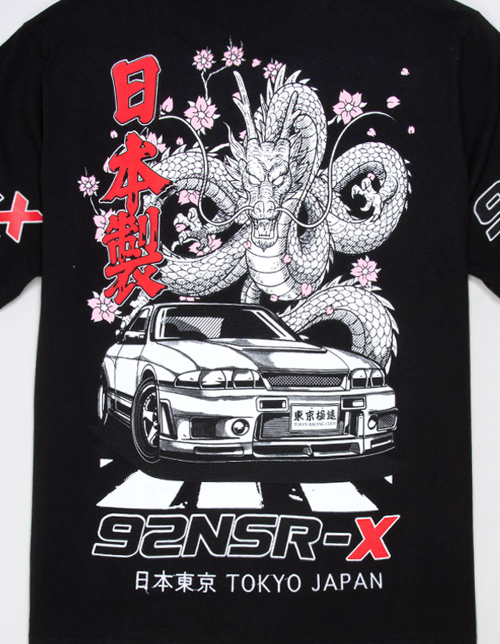RSQ Mens Tokyo Race Tee - BLACK