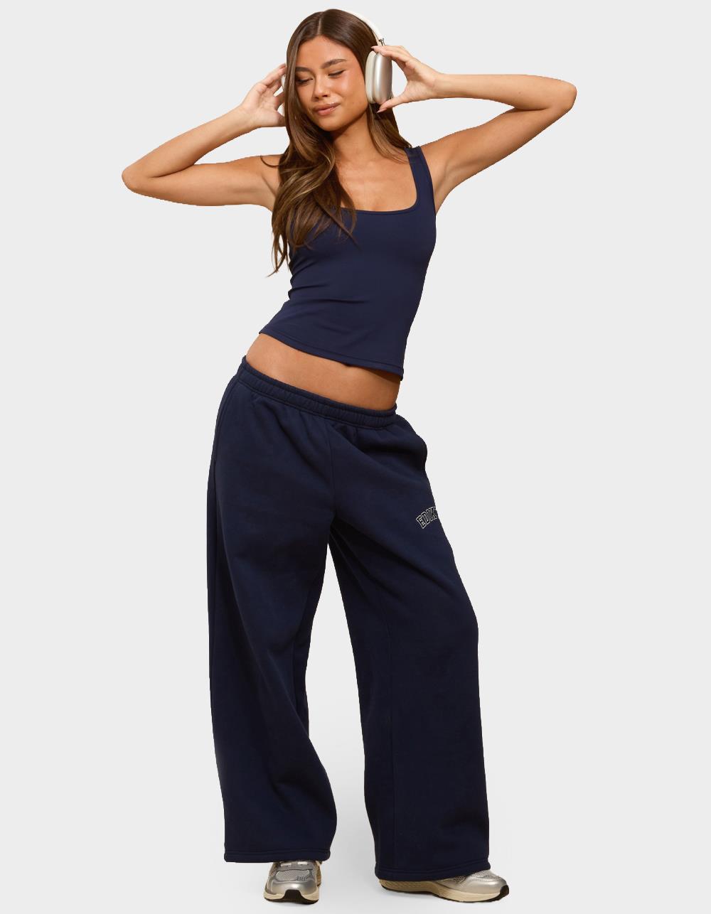 Edikted Major Sweatpants - NAVY