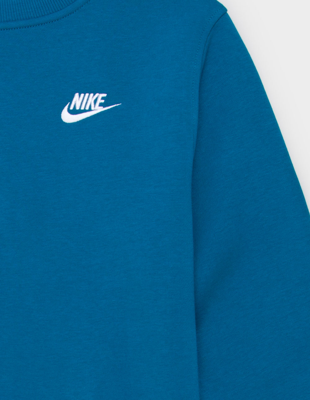 NIKE Sportswear Club Fleece Boys Crewneck Sweatshirt - TEAL BLUE