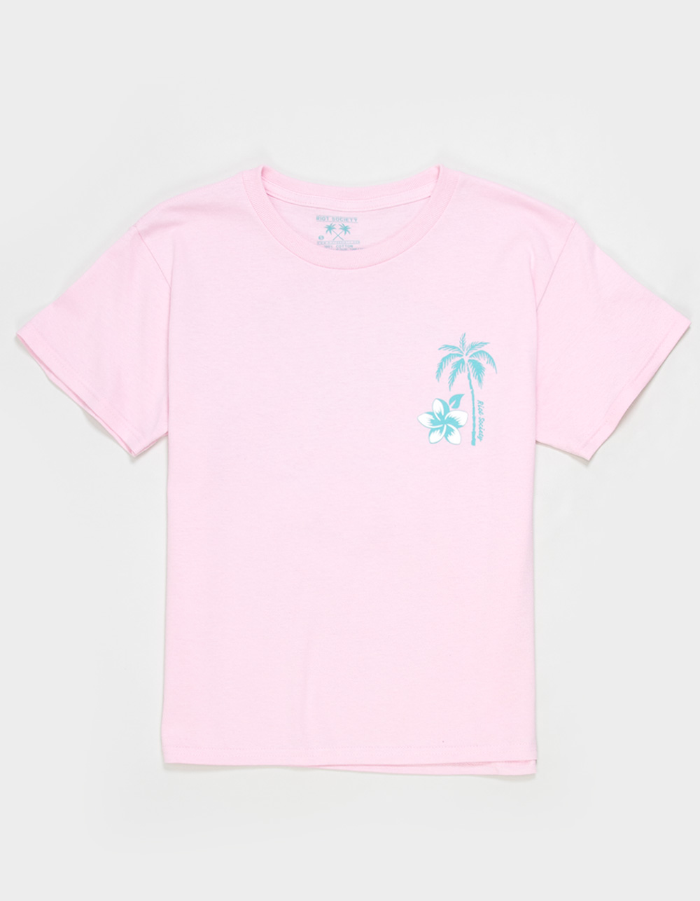 RIOT SOCIETY Beach Shell Girls Boyfriend Tee - PINK