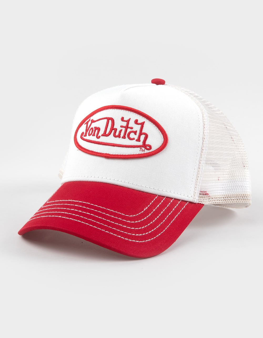 VON DUTCH Staple Trucker Hat - RED COMBO