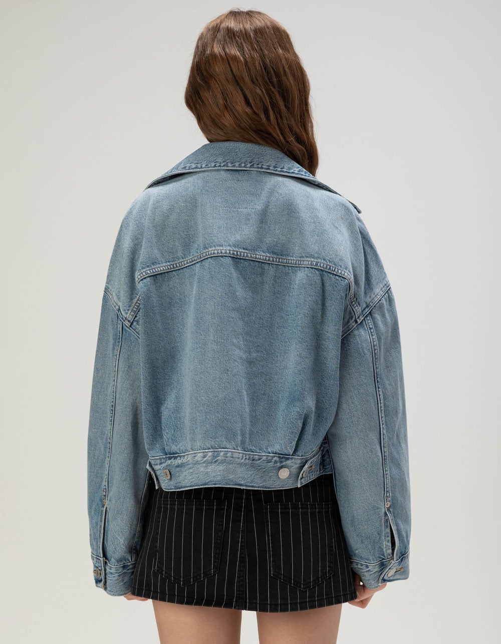 LEVI'S Premium Womens Crop Trucker Jacket - Sunny Season MED BLAST