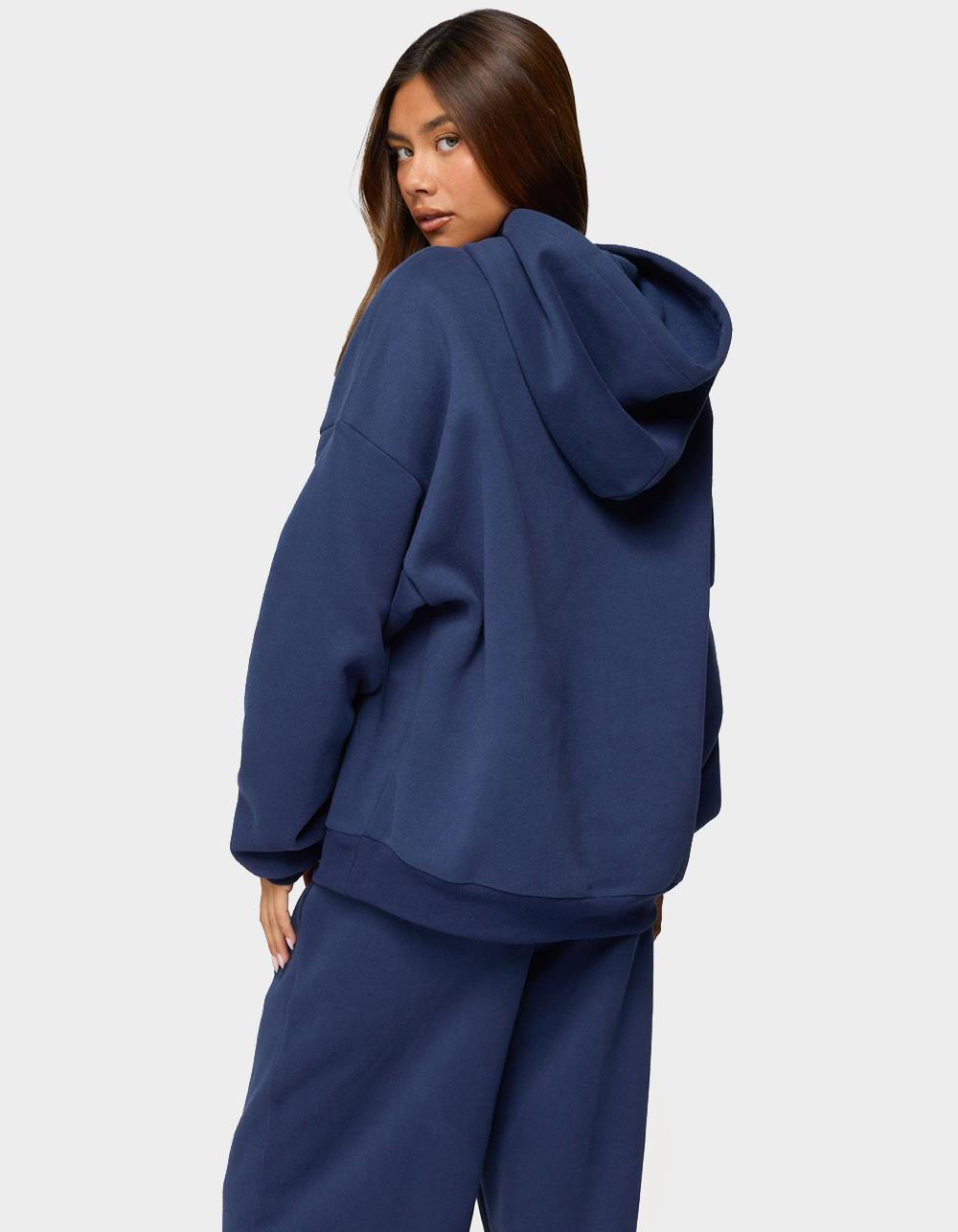 Edikted Totally Hoodie - NAVY
