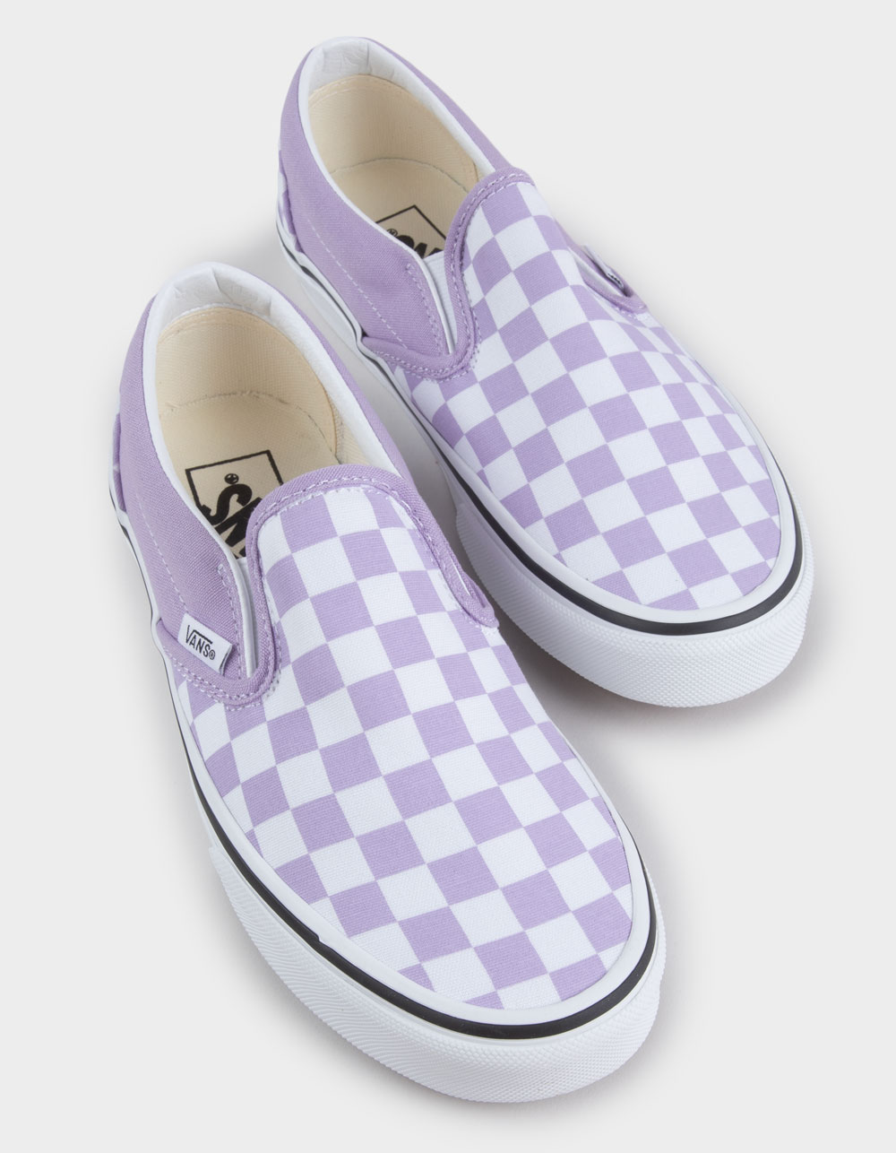 VANS Classic Slip-On Checkerboard Kids Shoes - ORCHID