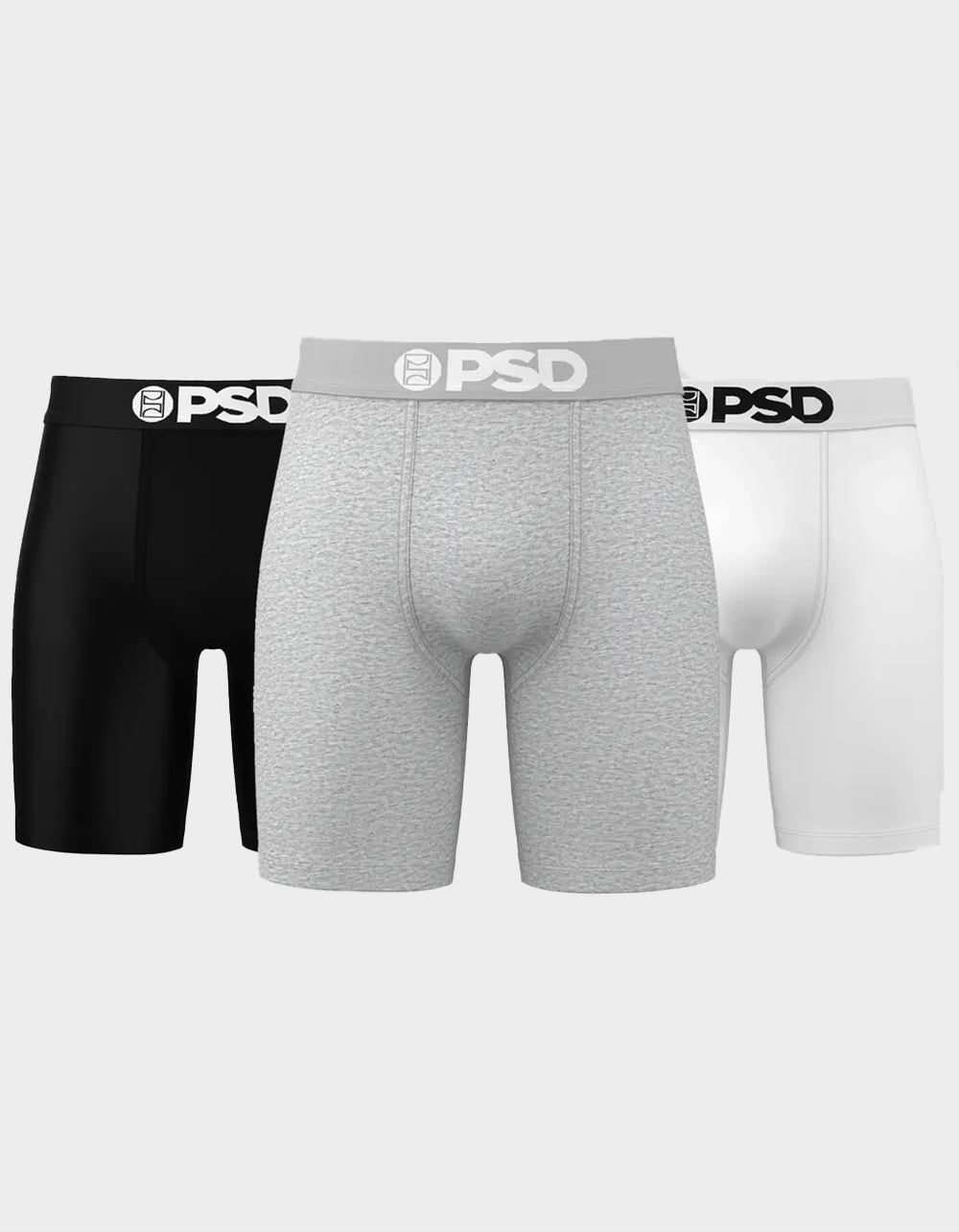 PSD Solids 3 Pack Mens Boxer Briefs - MULTI