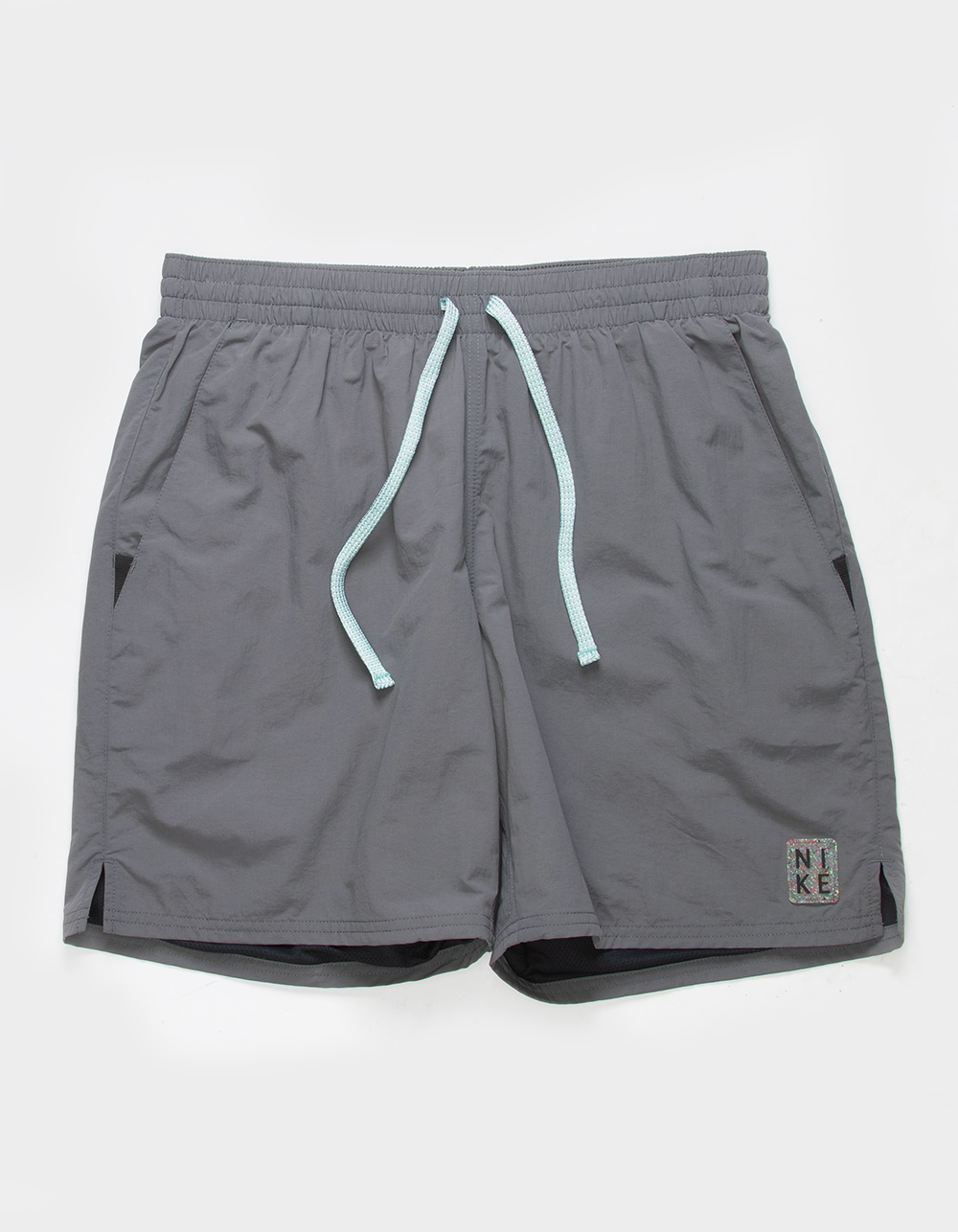 NIKE Icon Solid Mens Volley Swim Trunks - CHARCOAL | Tillys