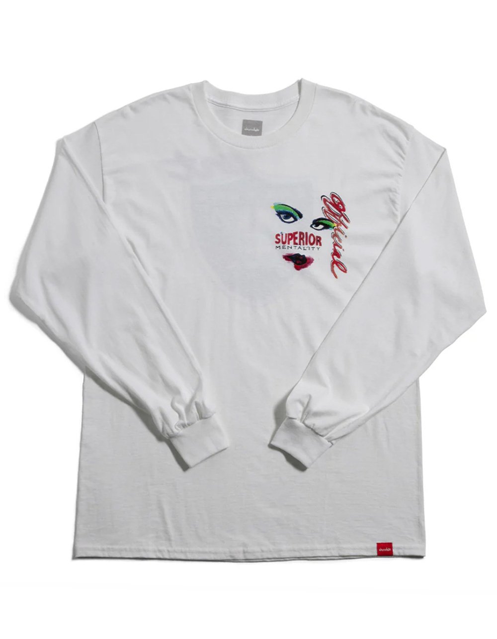 CHOCOLATE Art Official Mens Long Sleeve Tee - WHITE