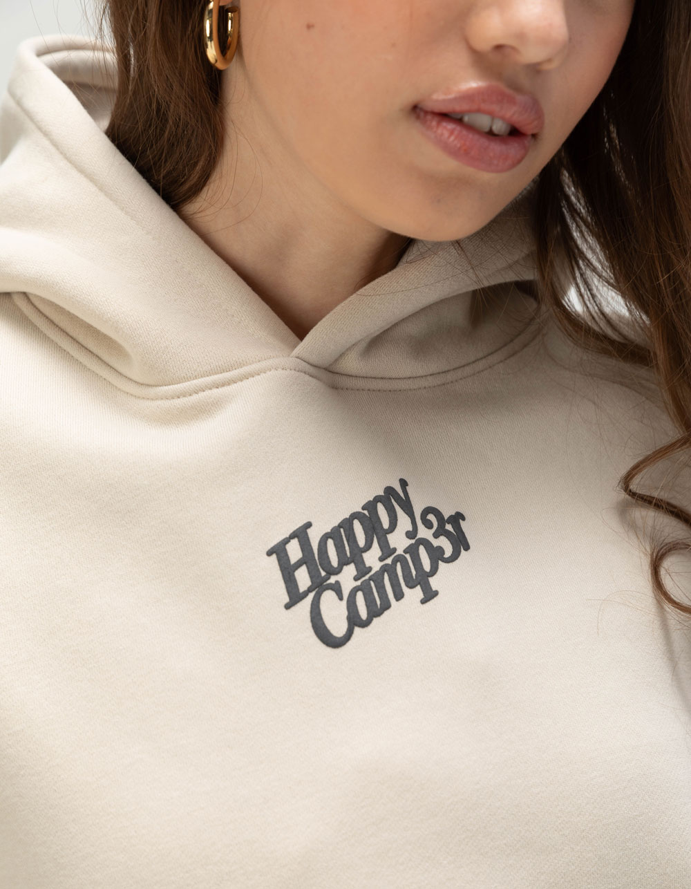 HAPPY CAMP3R Puff Series Womens Hoodie