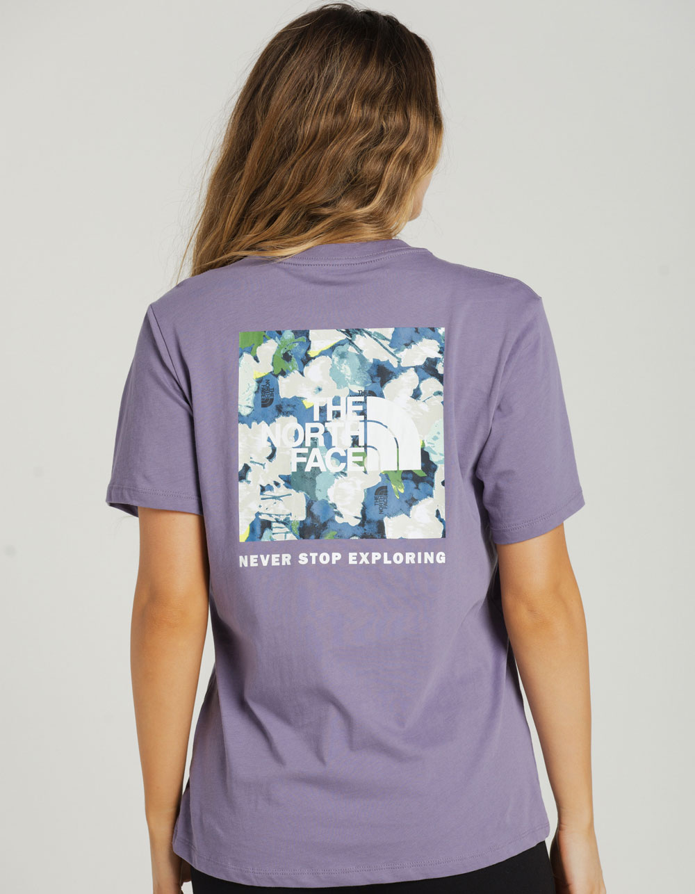 THE NORTH FACE Never Stop Exploring Womens Tee LAVENDAR Tillys
