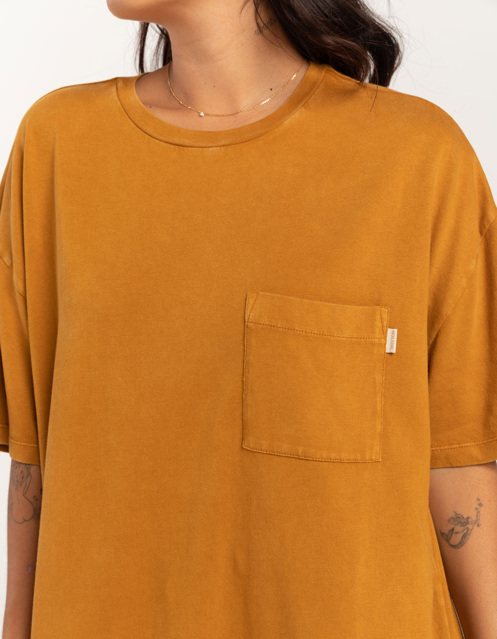 BRIXTON Carefree Womens Pocket Tee COPPER Tillys