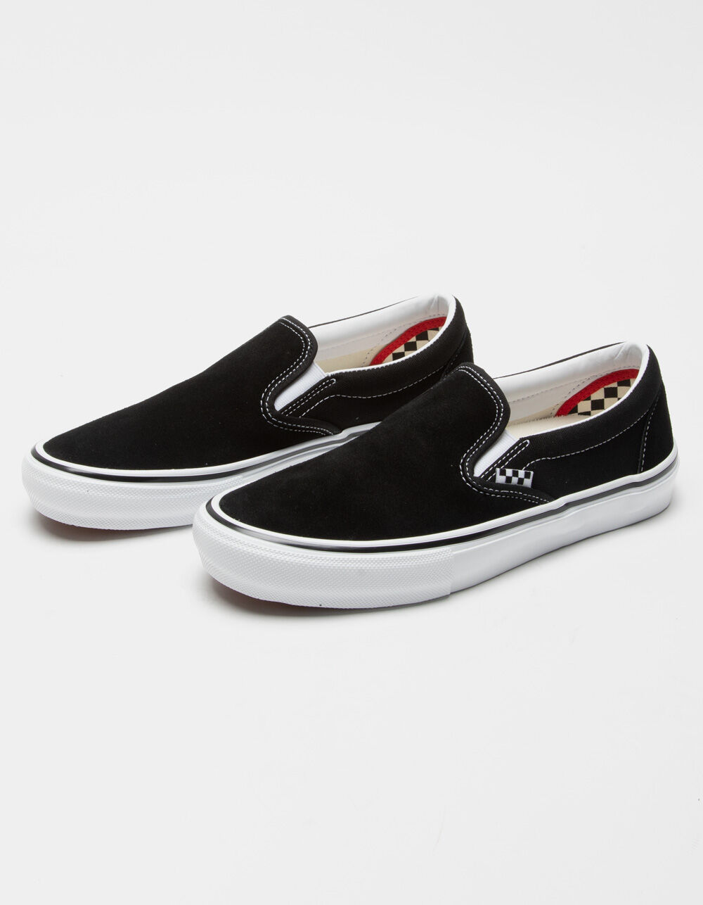 VANS Skate Slip-On Shoes - BLACK/WHITE | Tillys