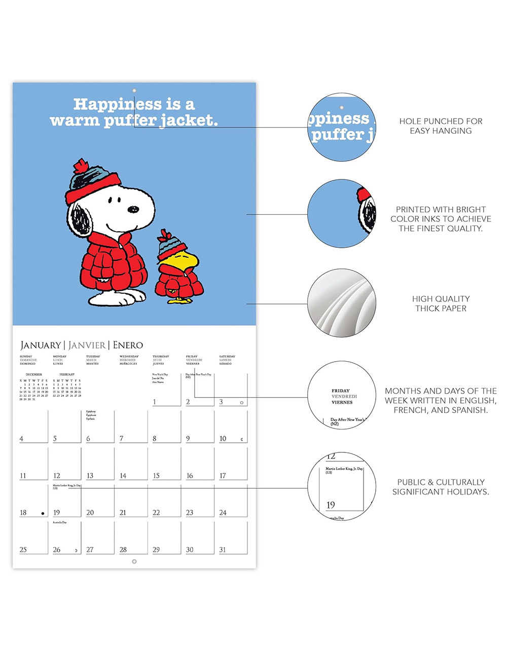 PEANUTS 2026 Calendar - MULTI