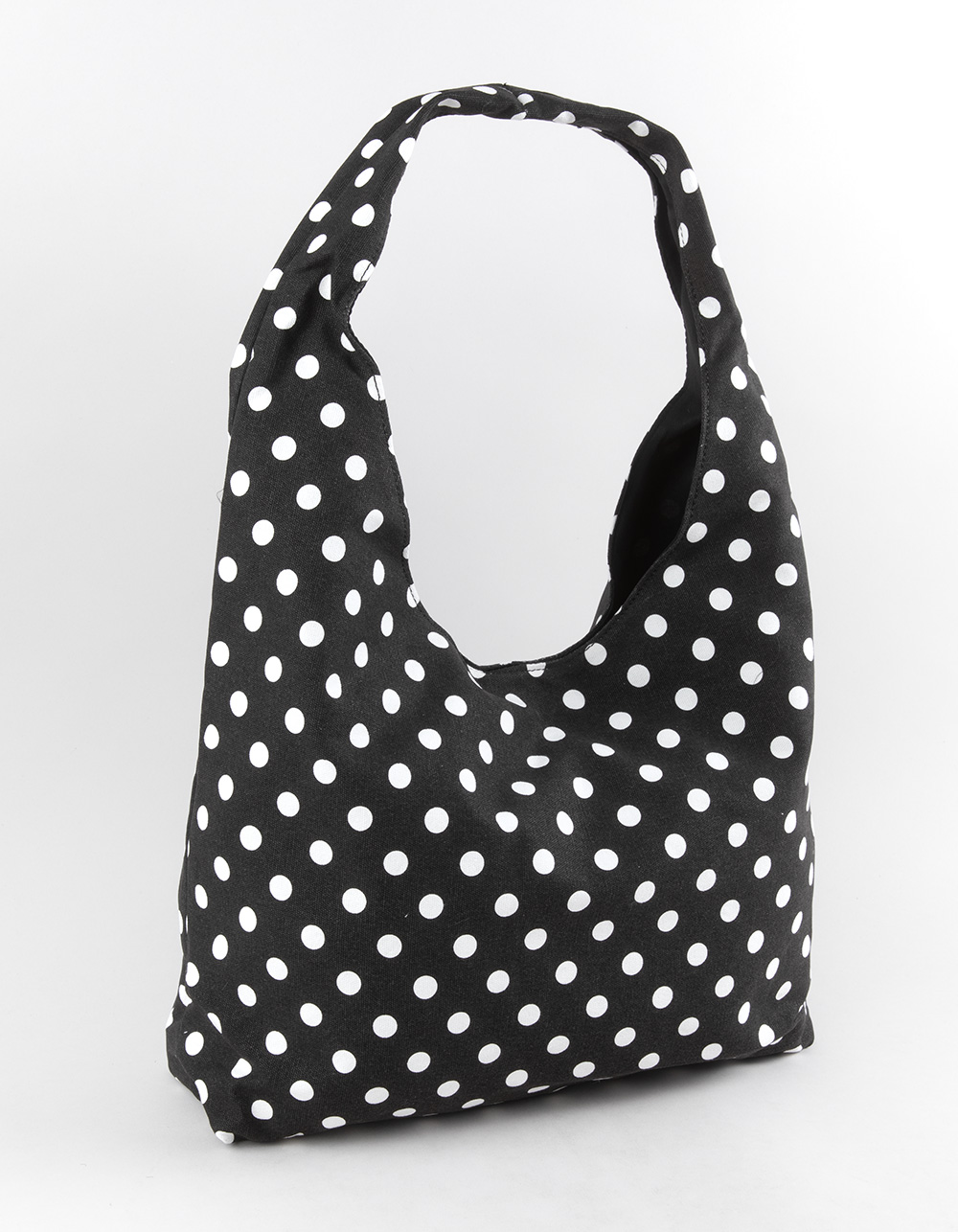 Polka Dot Tote Bag - BLK/WHT