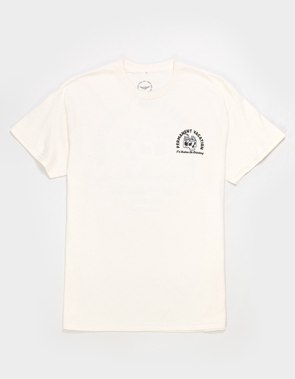 LAST CALL CO. Permanent Vacation Mens Tee - NATURAL