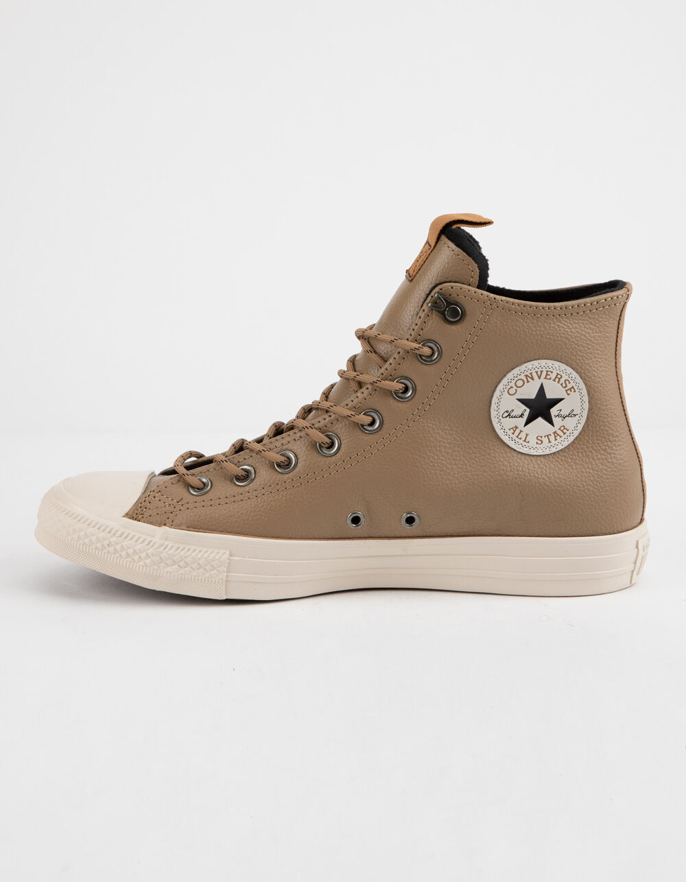 CONVERSE Chuck Taylor All Star Leather Teak & Driftwood High Top Shoes image number 2