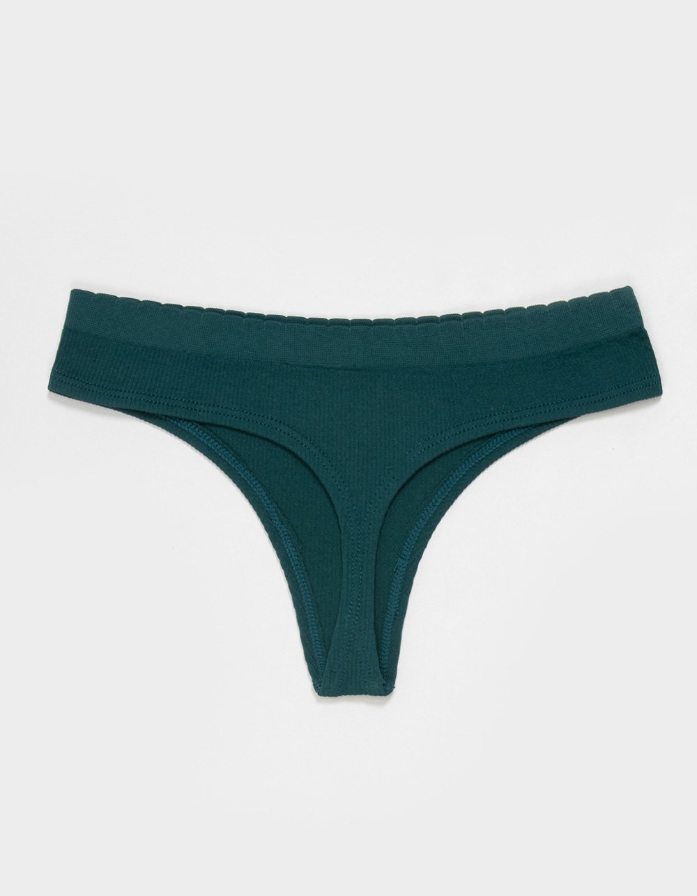 FULL TILT Seamless Thong - DK GREEN